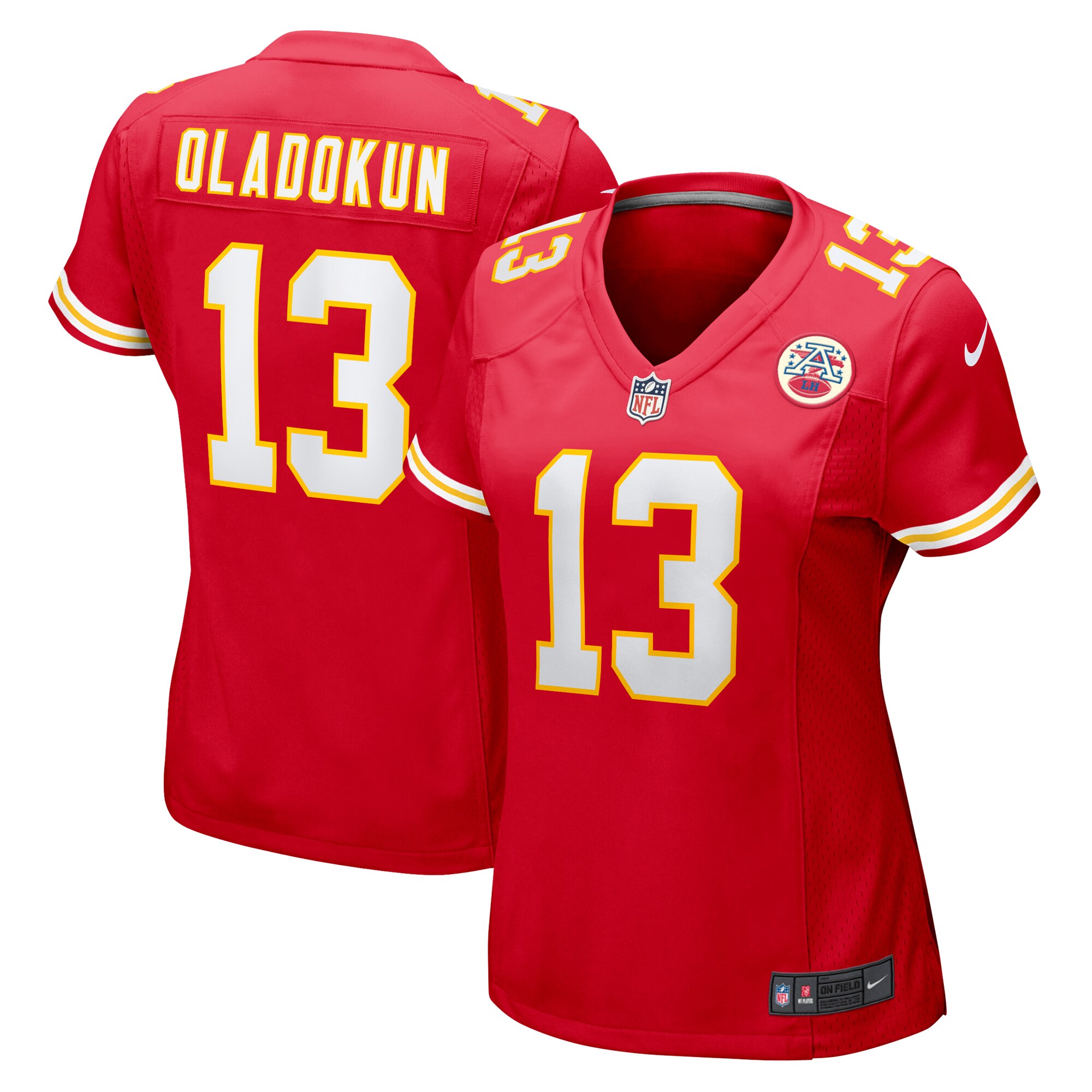 Chris Oladokun Kansas City Chiefs Nike Women’s Game Jersey – Red