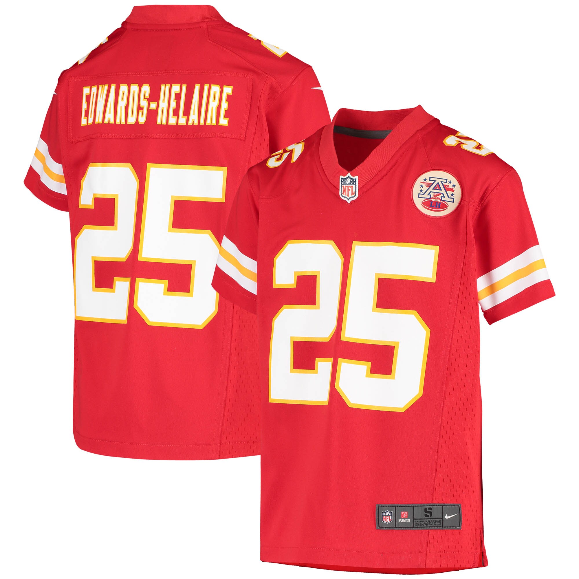 Clyde Edwards-Helaire Kansas City Chiefs Nike Youth Game Jersey – White - Image 3