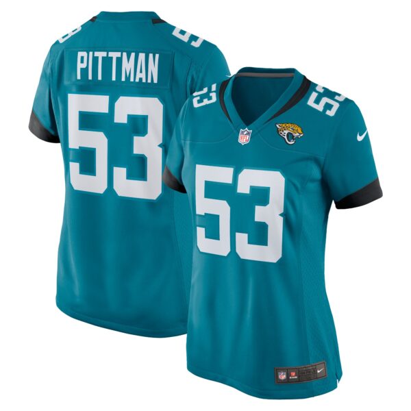 Anthony Pittman Jacksonville Jaguars Nike Women’s Team Game Jersey – Teal