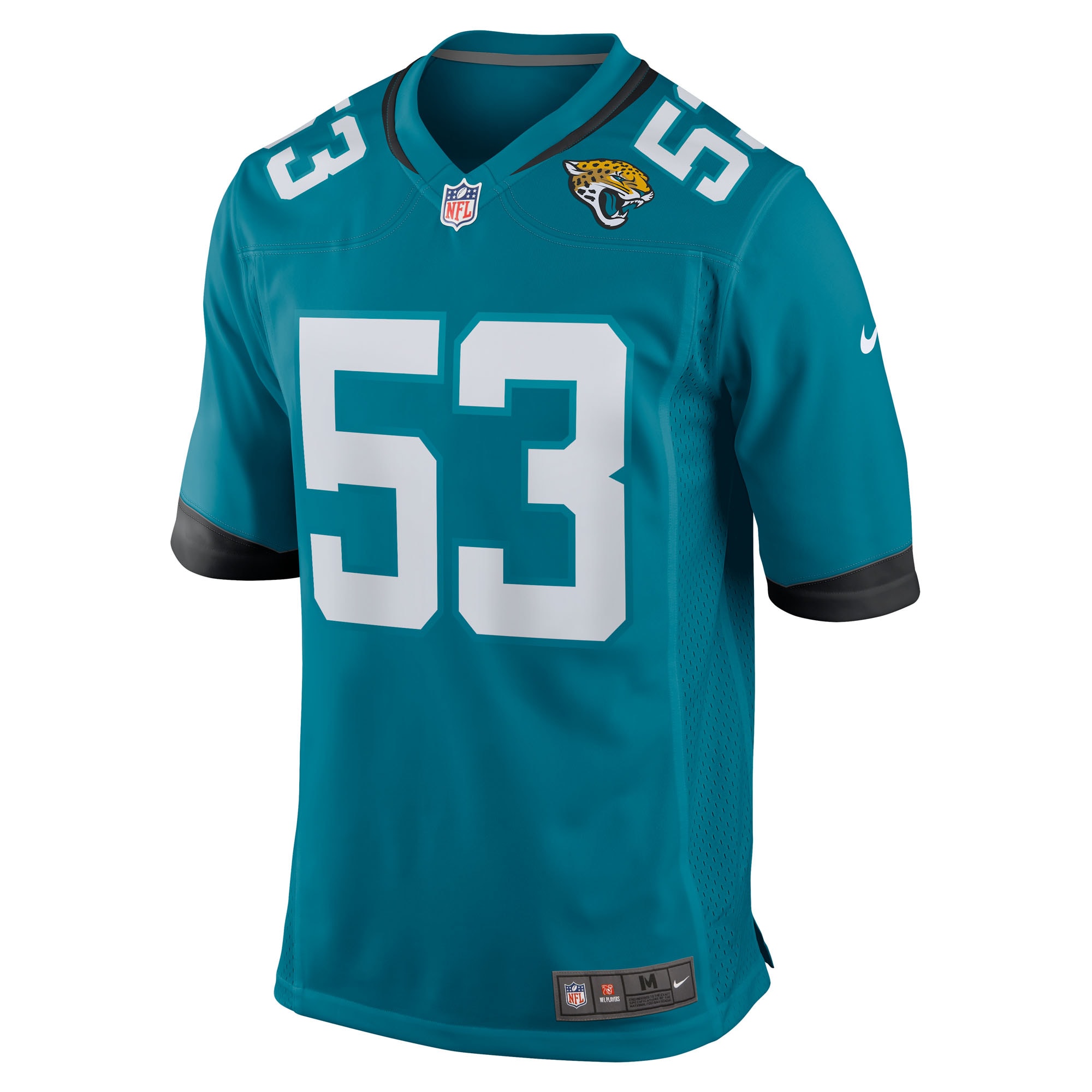 Anthony Pittman Jacksonville Jaguars Nike Team Game Jersey – Teal - Image 2