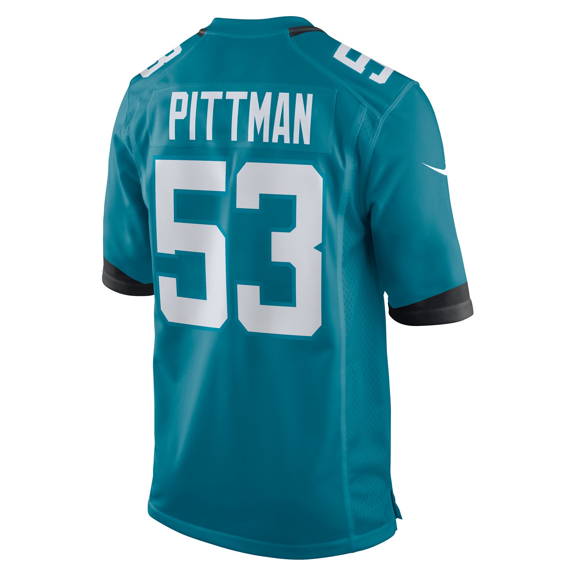 Anthony Pittman Jacksonville Jaguars Nike Team Game Jersey – Teal - Image 3