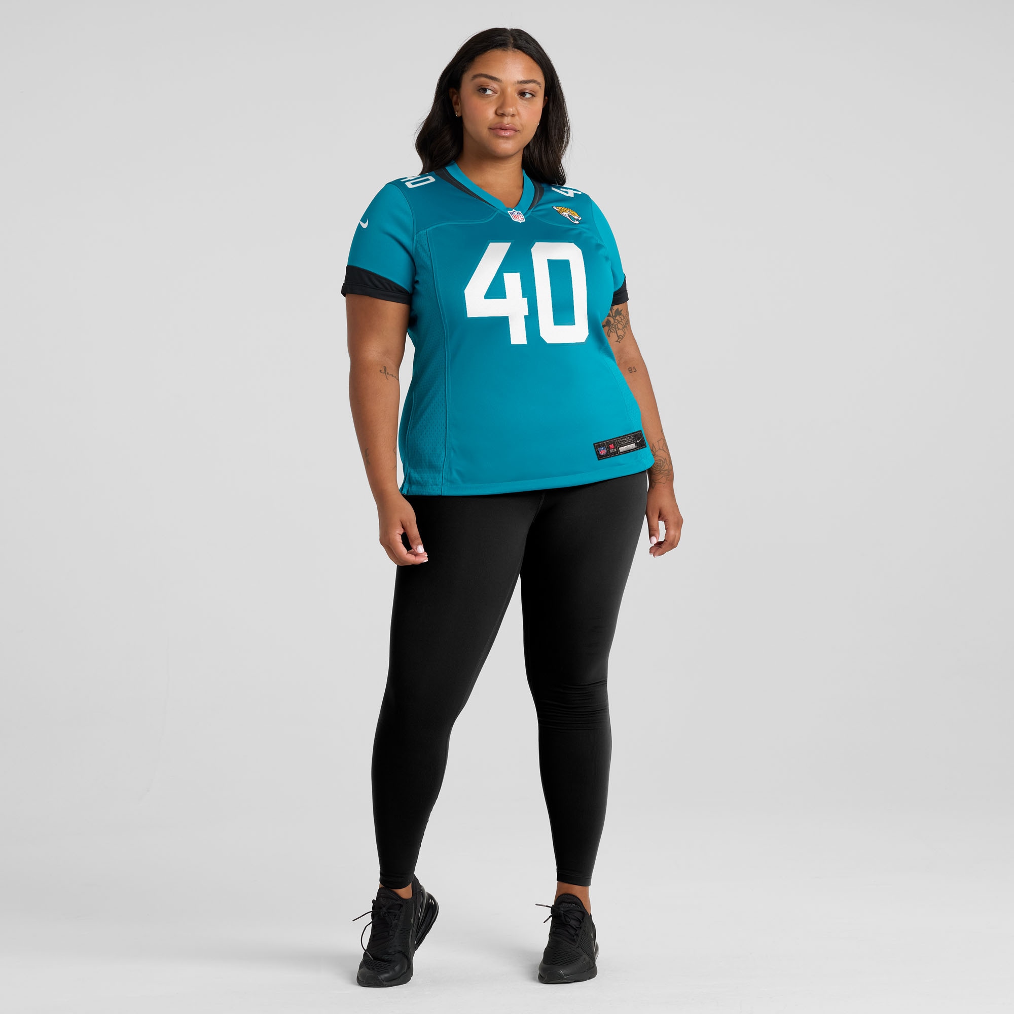 Tyler Hall Jacksonville Jaguars Nike Women’s Team Game Jersey – Teal - Image 2