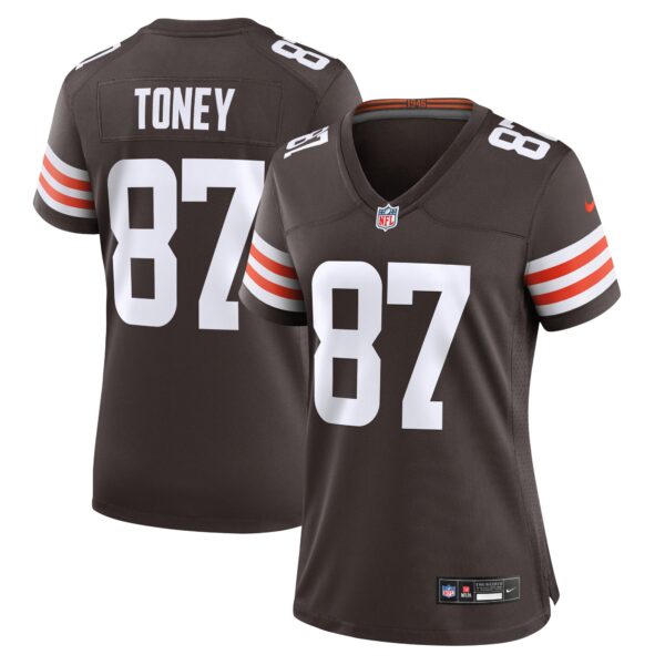 Kadarius Toney Cleveland Browns Nike Women’s Team Game Jersey – Brown