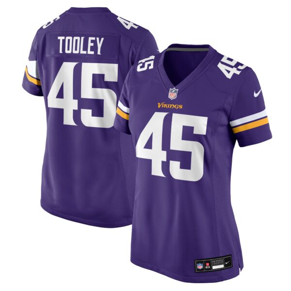 Max Tooley Minnesota Vikings Nike Women’s Team Game Jersey – Purple