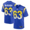Dylan McMahon Los Angeles Rams Nike Team Game Jersey – Royal