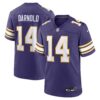 Sam Darnold Minnesota Vikings Nike Alternate Game Jersey – Purple