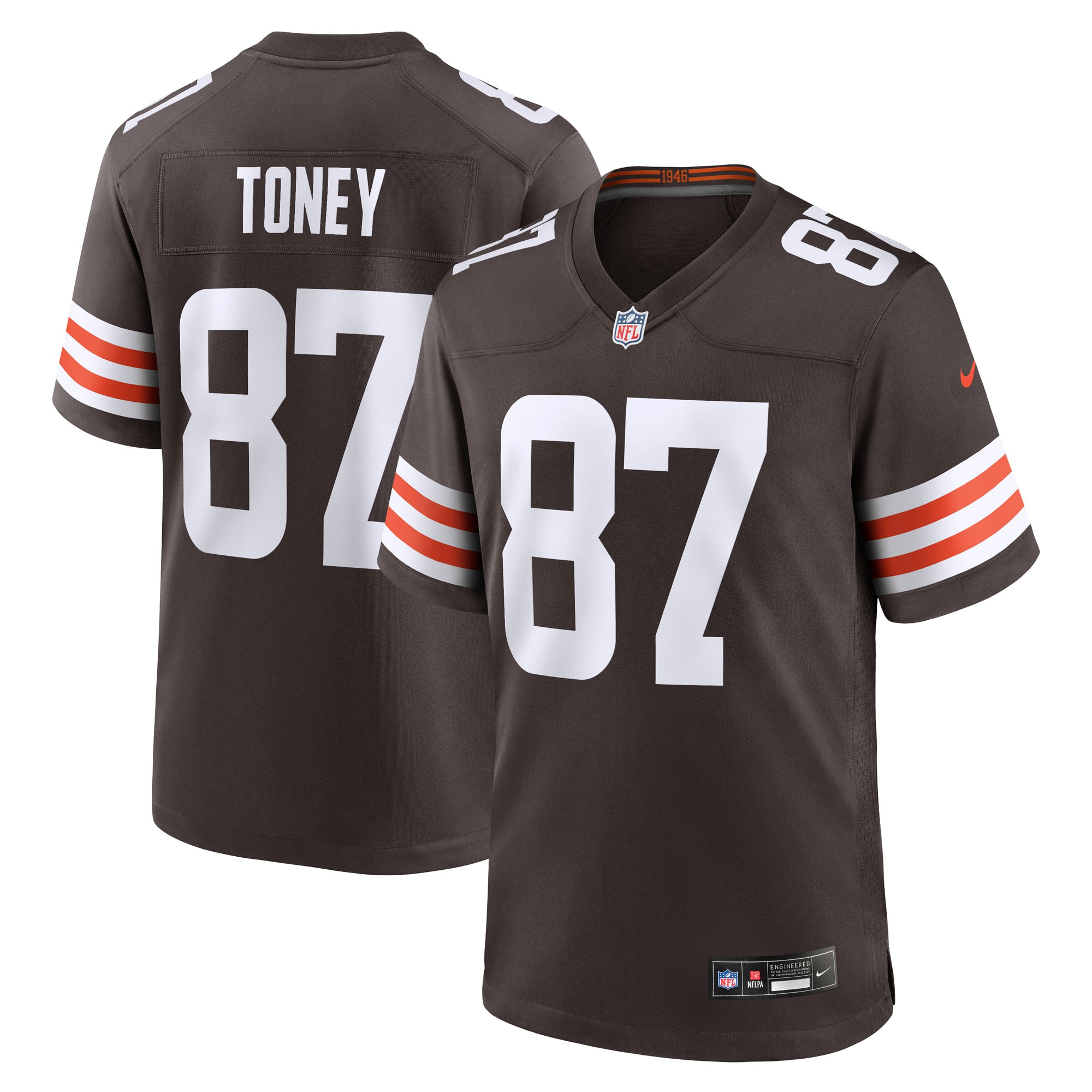 Kadarius Toney Cleveland Browns Nike Team Game Jersey – Brown