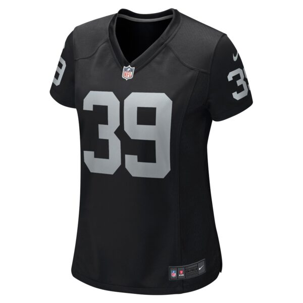 Nate Hobbs Las Vegas Raiders Nike Women’s Game Jersey – Black