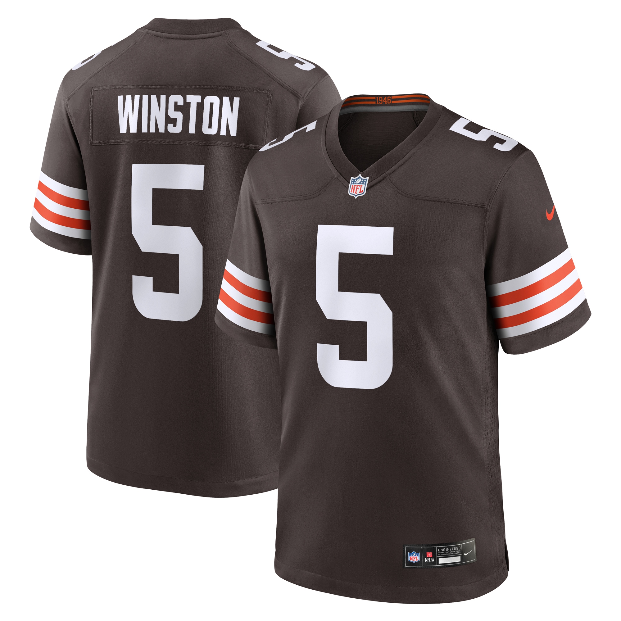 Jameis Winston Cleveland Browns Nike Team Game Jersey – Brown