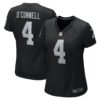 Aidan O’Connell Las Vegas Raiders Nike Women’s Game Jersey – Black