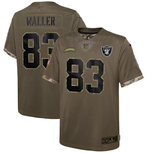 Darren Waller Las Vegas Raiders Nike Youth 2022 Salute To Service Player Limited Jersey – Olive