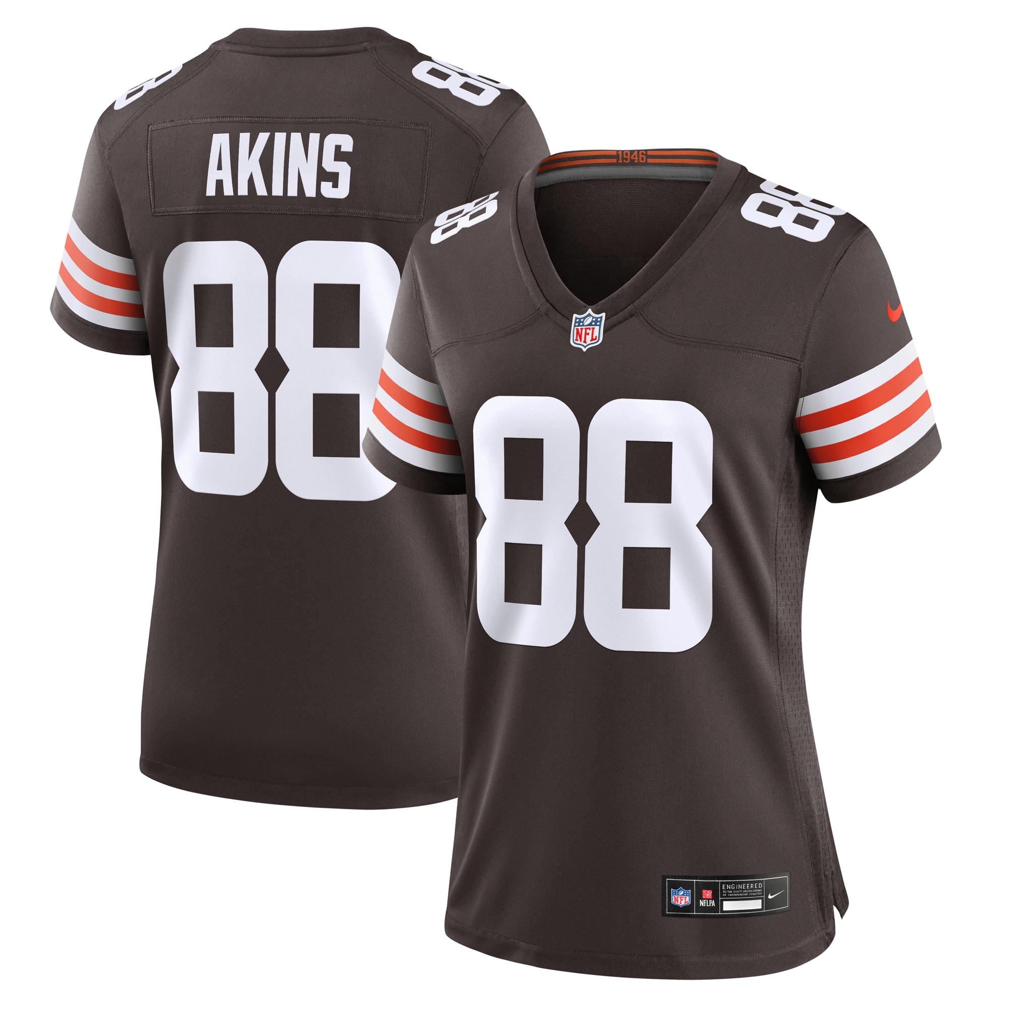 Jordan Akins Cleveland Browns Nike Women’s Game Jersey – Brown