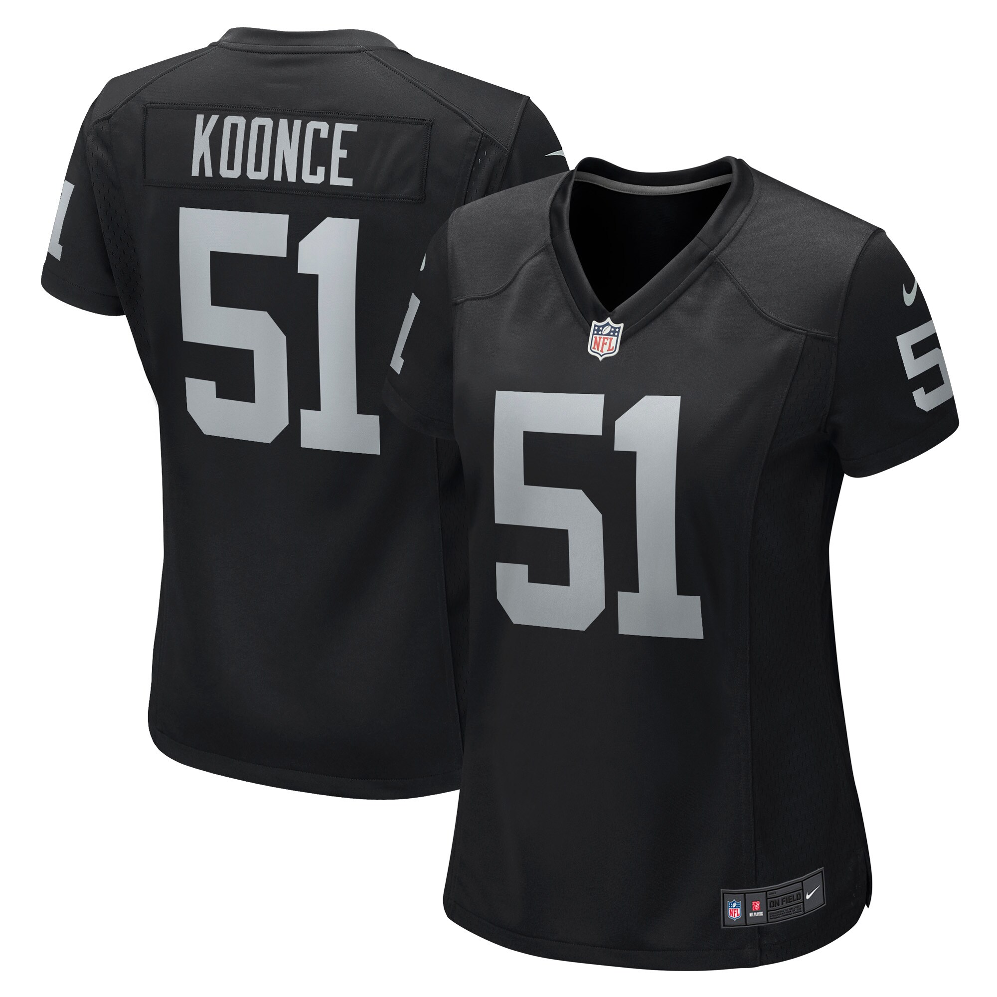 Malcolm Koonce Las Vegas Raiders Nike Women’s Game Jersey – Black