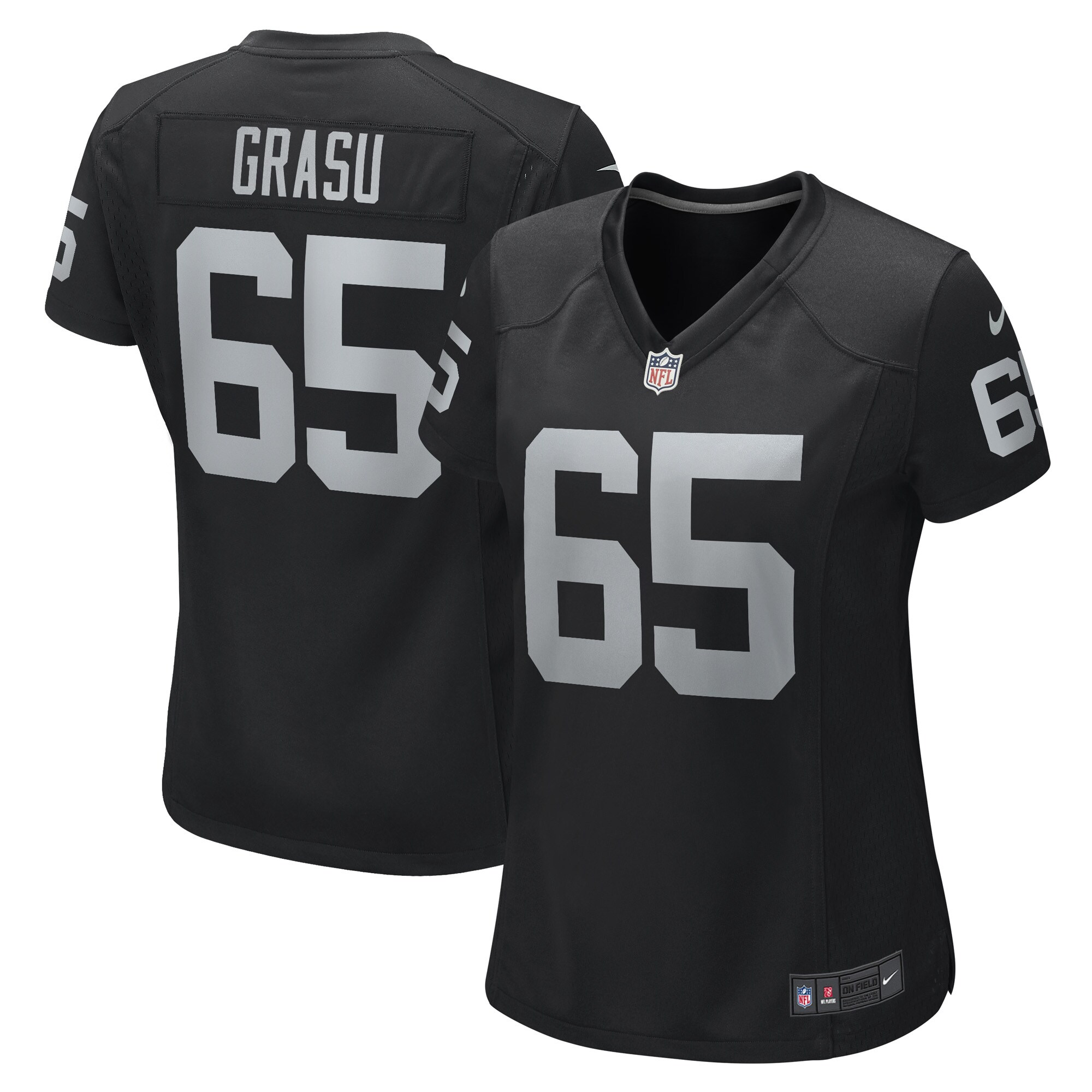 Hroniss Grasu Las Vegas Raiders Nike Women’s Game Player Jersey – Black