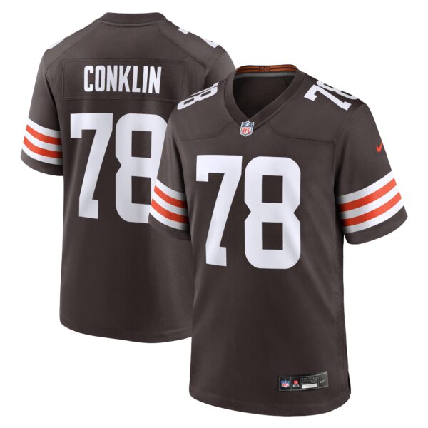 Jack Conklin Cleveland Browns Nike Team Game Jersey – Brown