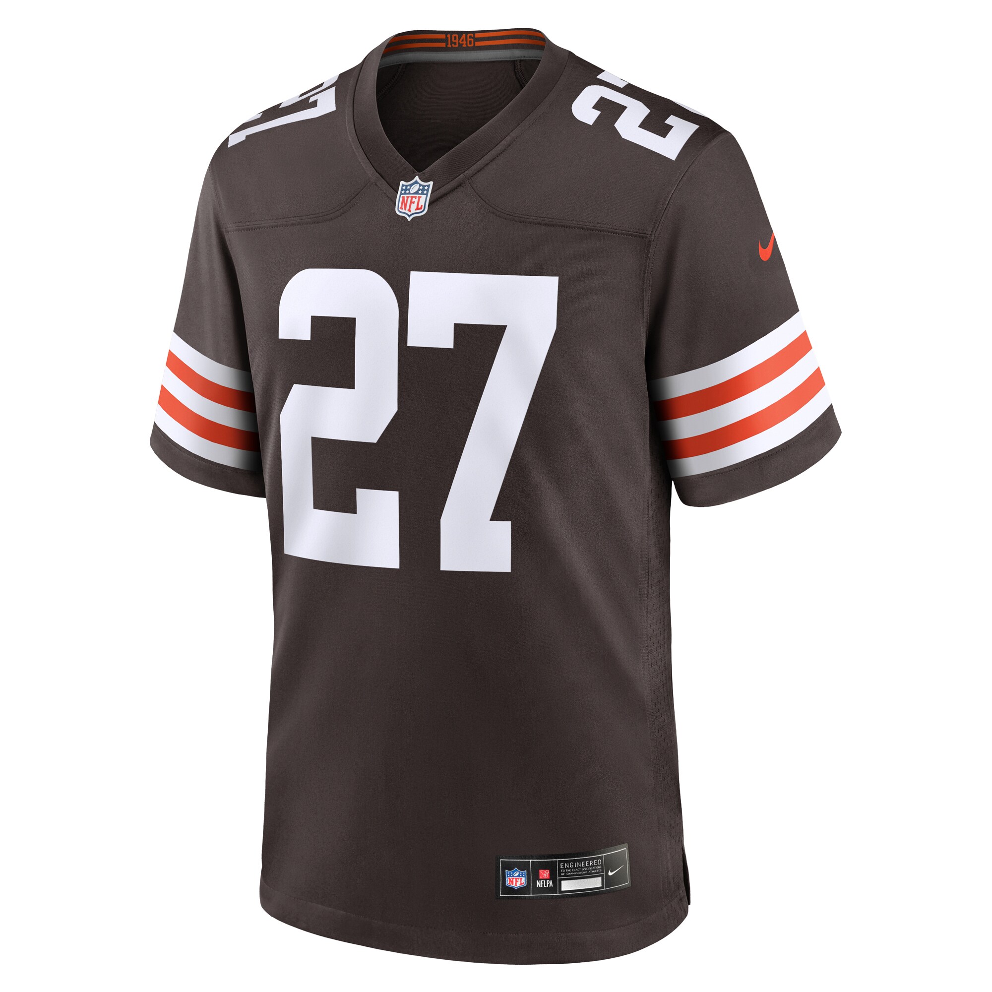 D’Onta Foreman Cleveland Browns Nike Team Game Jersey – Brown - Image 2