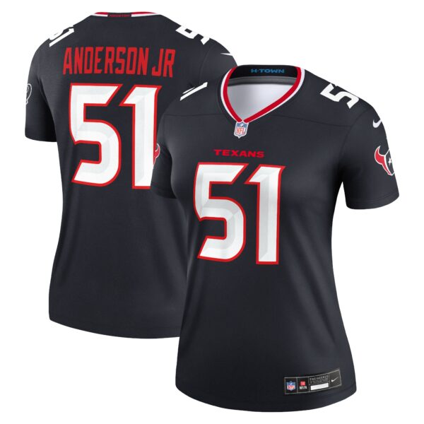 Will Anderson Jr. Houston Texans Nike Women’s Legend Player Performance Top – Navy