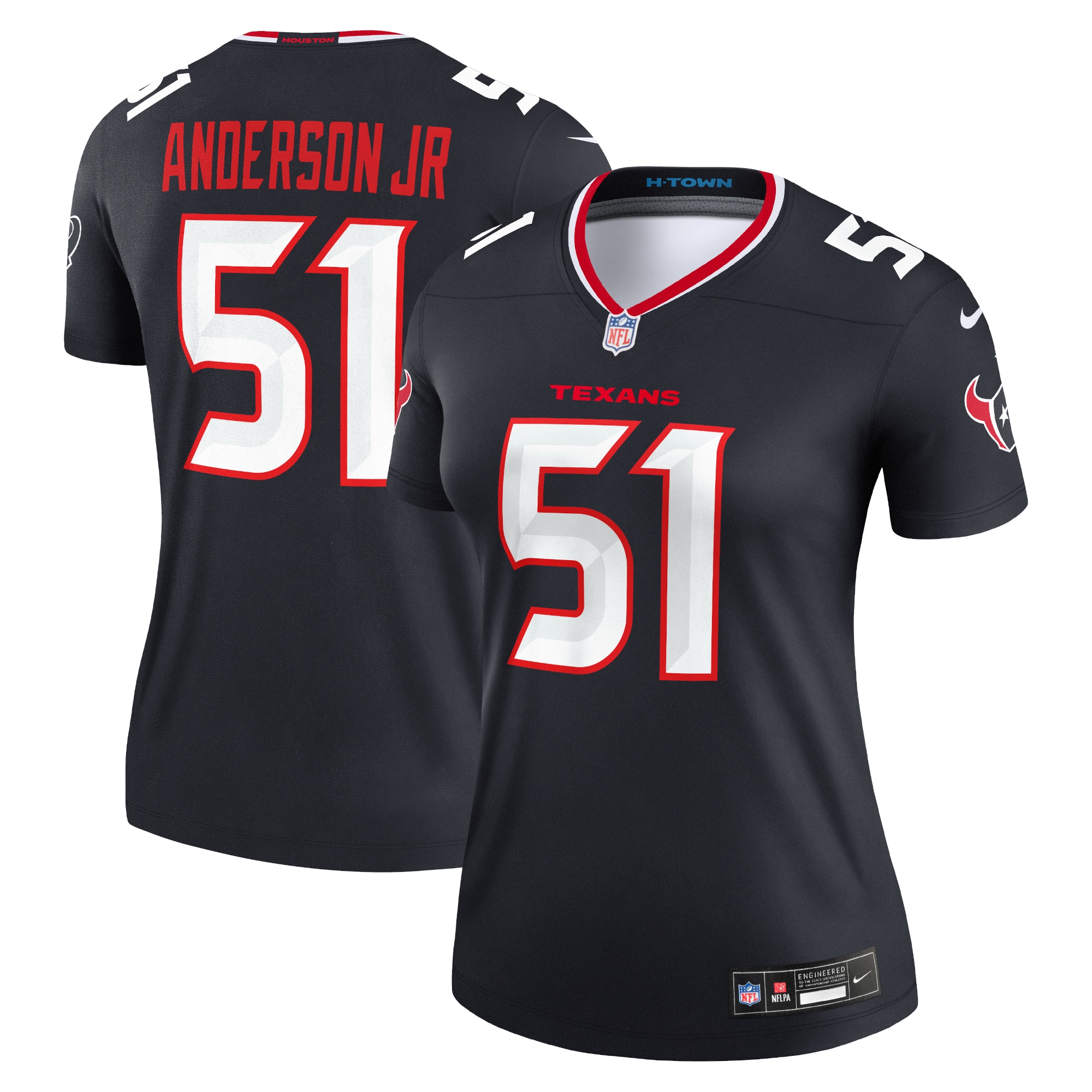 Will Anderson Jr. Houston Texans Nike Women’s Legend Player Performance Top – Navy