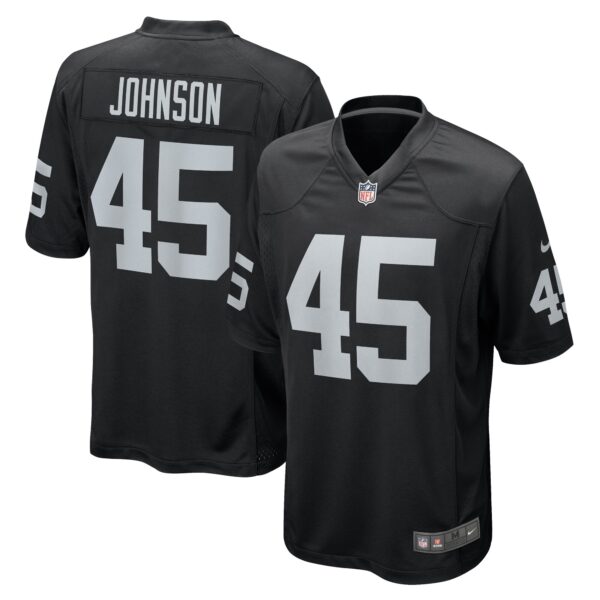 Jaquan Johnson Las Vegas Raiders Nike Game Player Jersey – Black