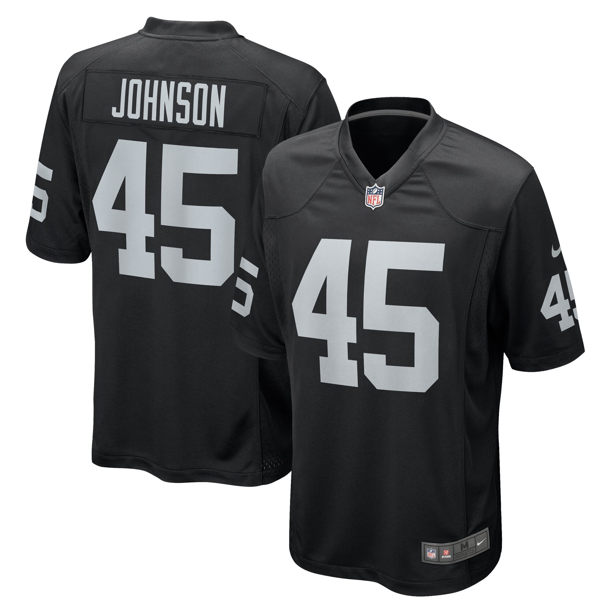 Jaquan Johnson Las Vegas Raiders Nike Game Player Jersey – Black