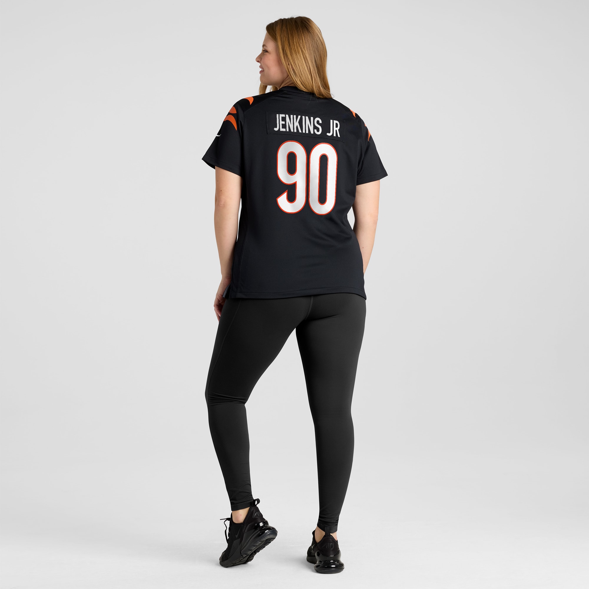 Kris Jenkins Jr. Cincinnati Bengals Nike Women’s Game Jersey – Black - Image 2