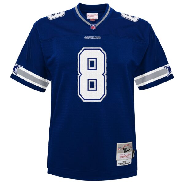 Troy Aikman Dallas Cowboys Mitchell & Ness Youth 1996 Legacy Jersey – Navy