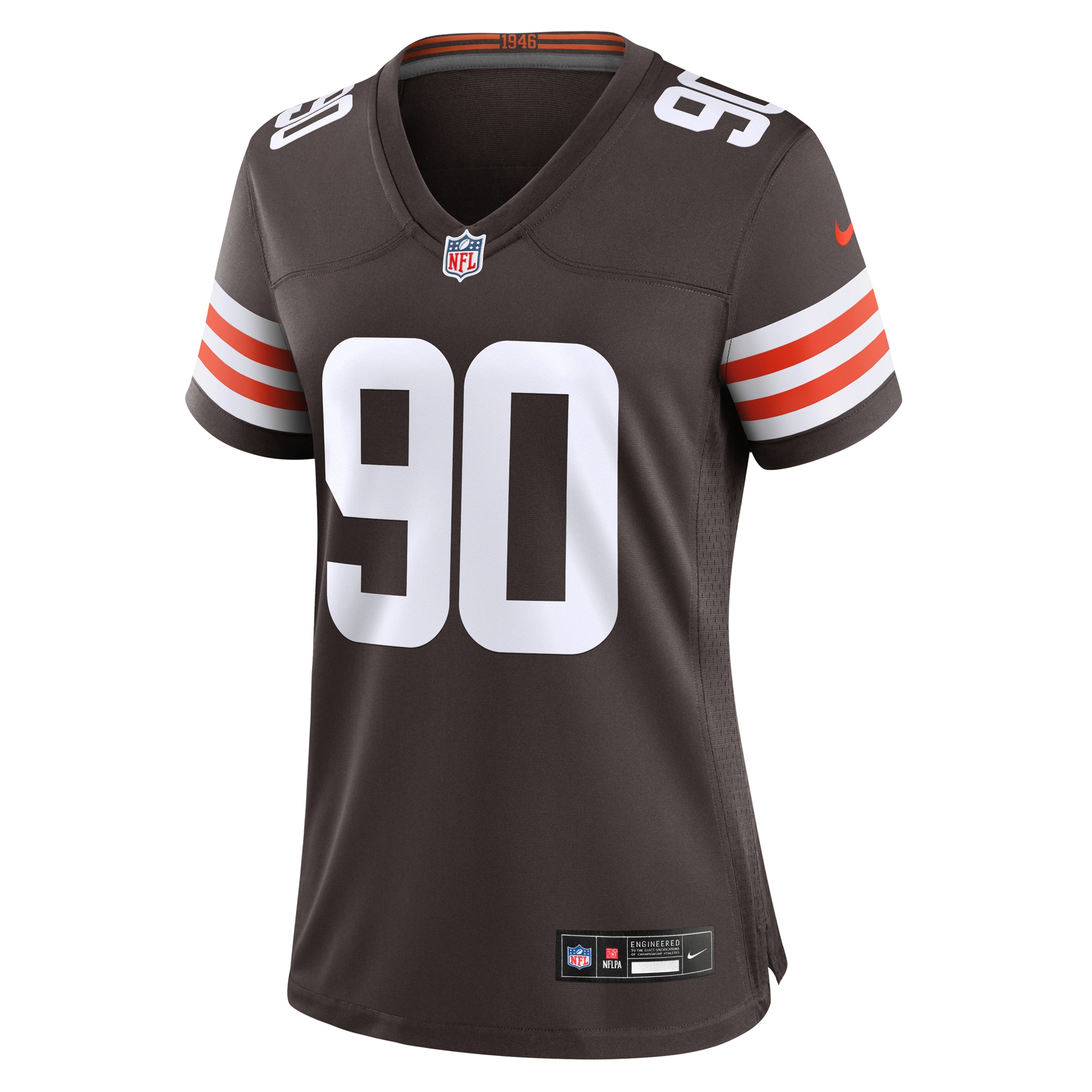Maurice Hurst II Cleveland Browns Nike Women’s Game Jersey – Brown - Image 2
