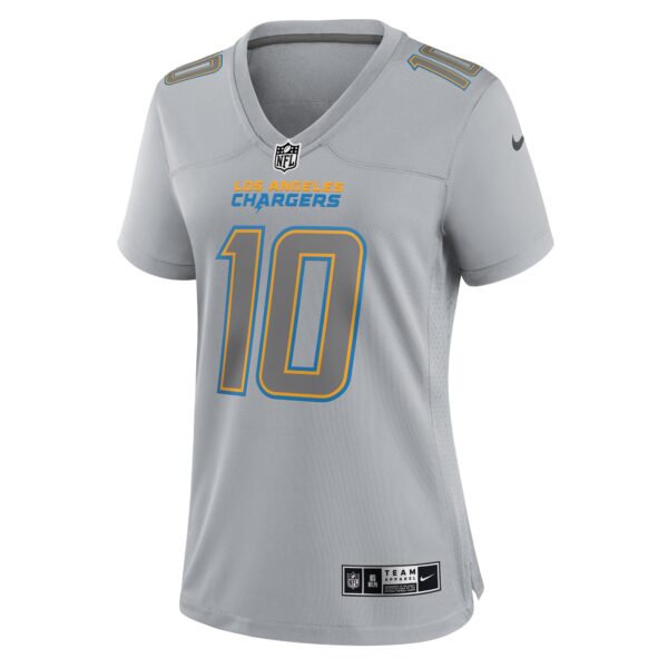 Justin Herbert Los Angeles Chargers Nike Women’s Atmosphere Fashion Game Jersey – Gray