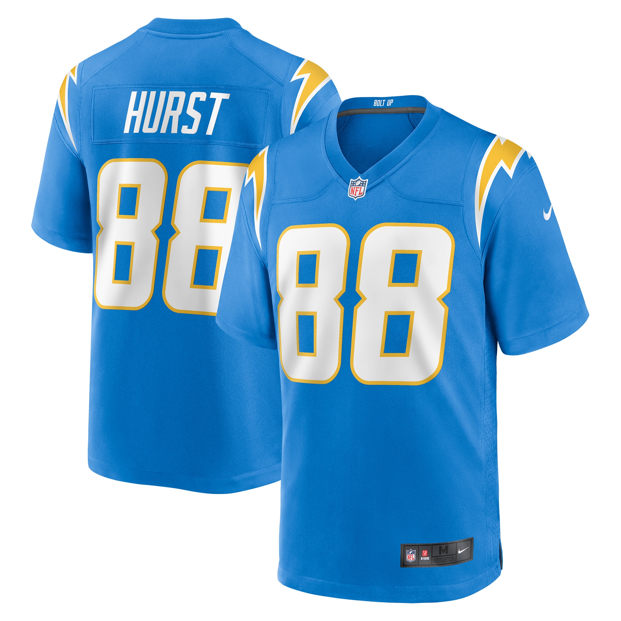Hayden Hurst Los Angeles Chargers Nike Game Jersey – Powder Blue