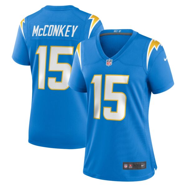 Ladd McConkey Los Angeles Chargers Nike Women’s Game Jersey – Powder Blue