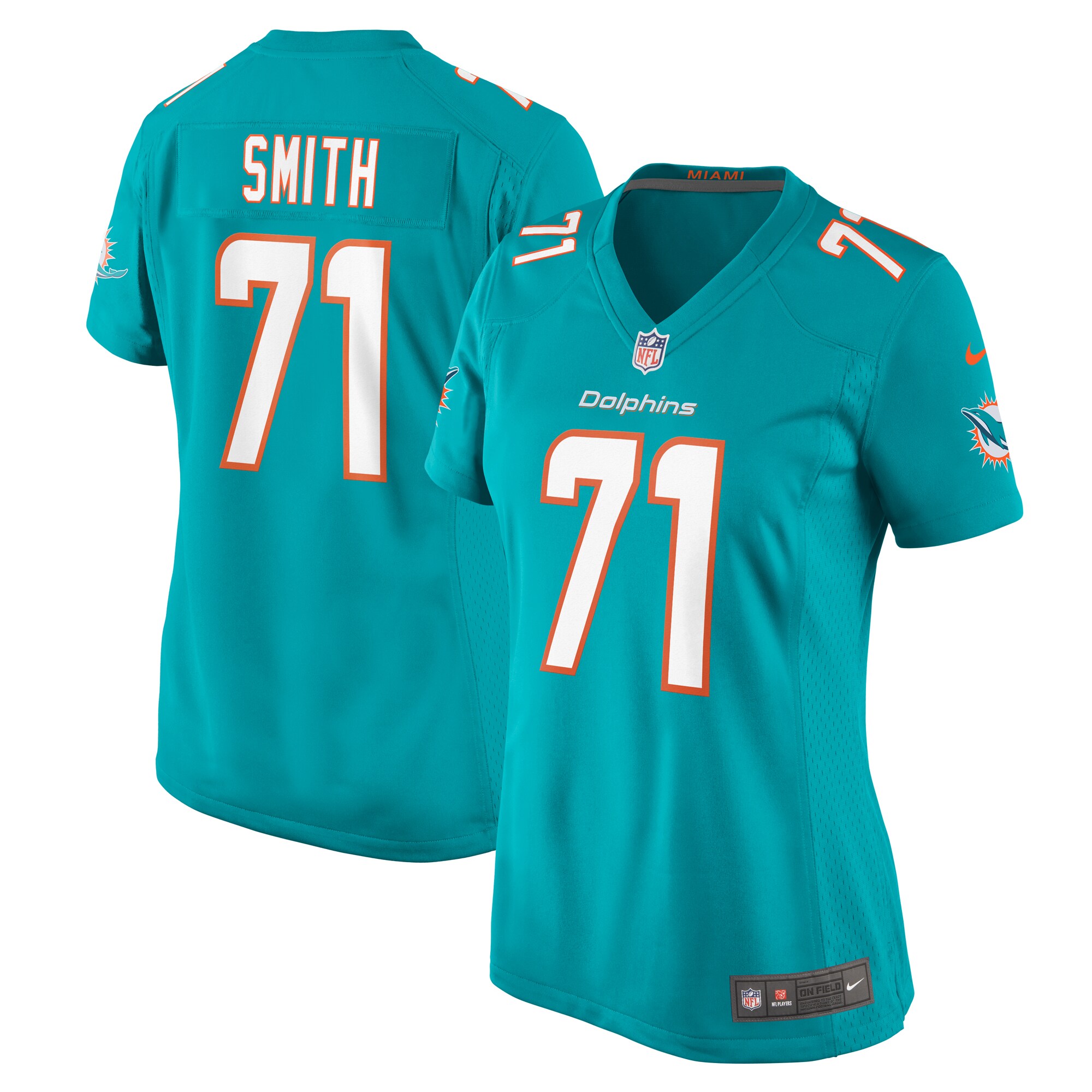Kion Smith Miami Dolphins Nike Women’s Game Jersey – Aqua