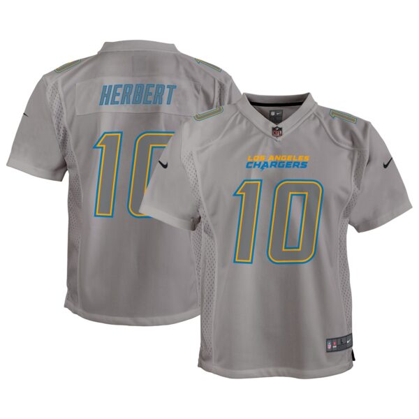 Justin Herbert Los Angeles Chargers Nike Youth Atmosphere Game Jersey – Gray