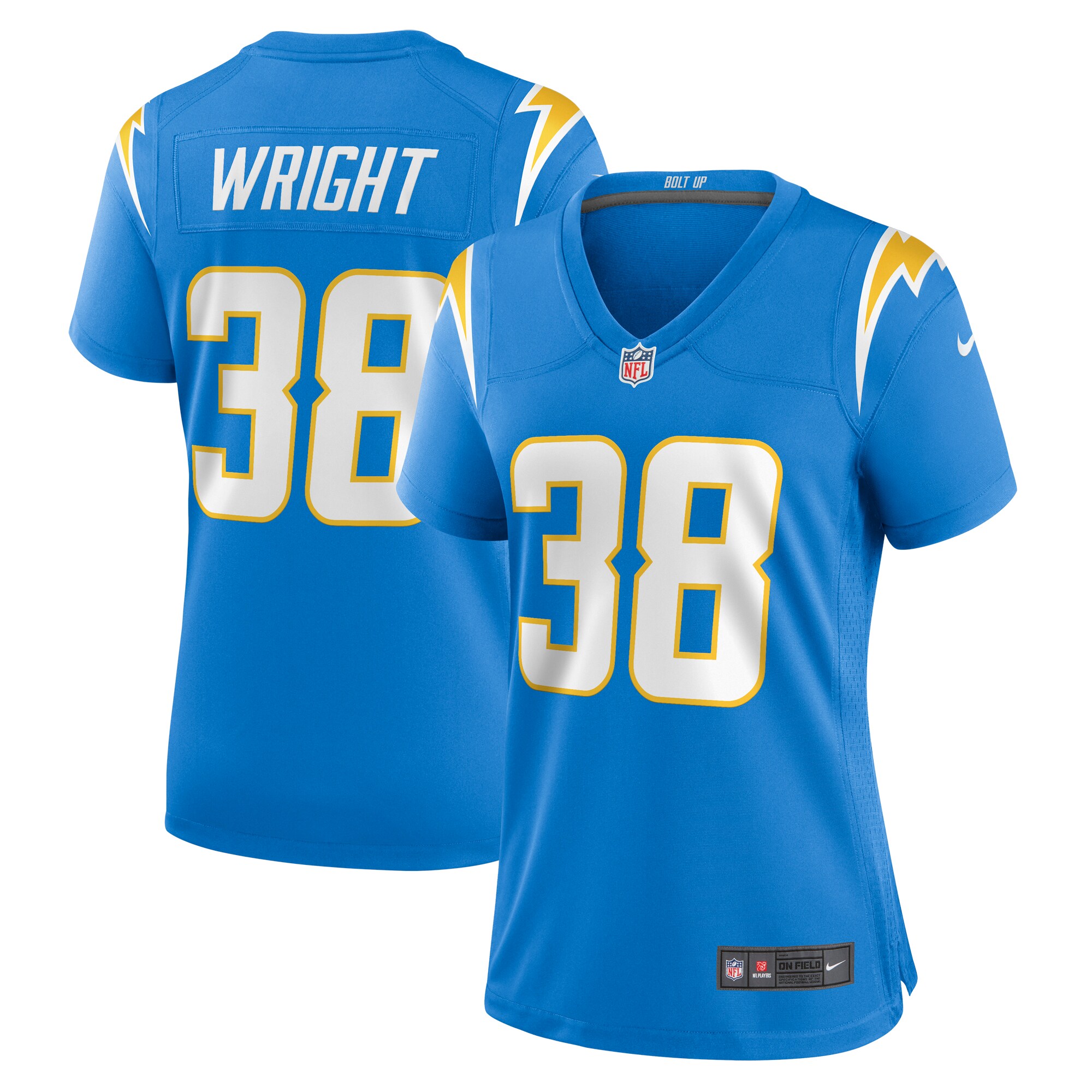 Milton Wright Los Angeles Chargers Nike Women’s Game Jersey – Powder Blue