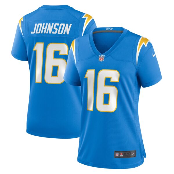 Tyler Johnson Los Angeles Chargers Nike Women’s Team Game Jersey – Powder Blue