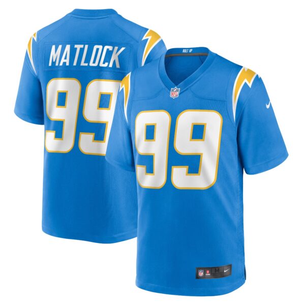 Scott Matlock Los Angeles Chargers Nike Team Game Jersey – Powder Blue