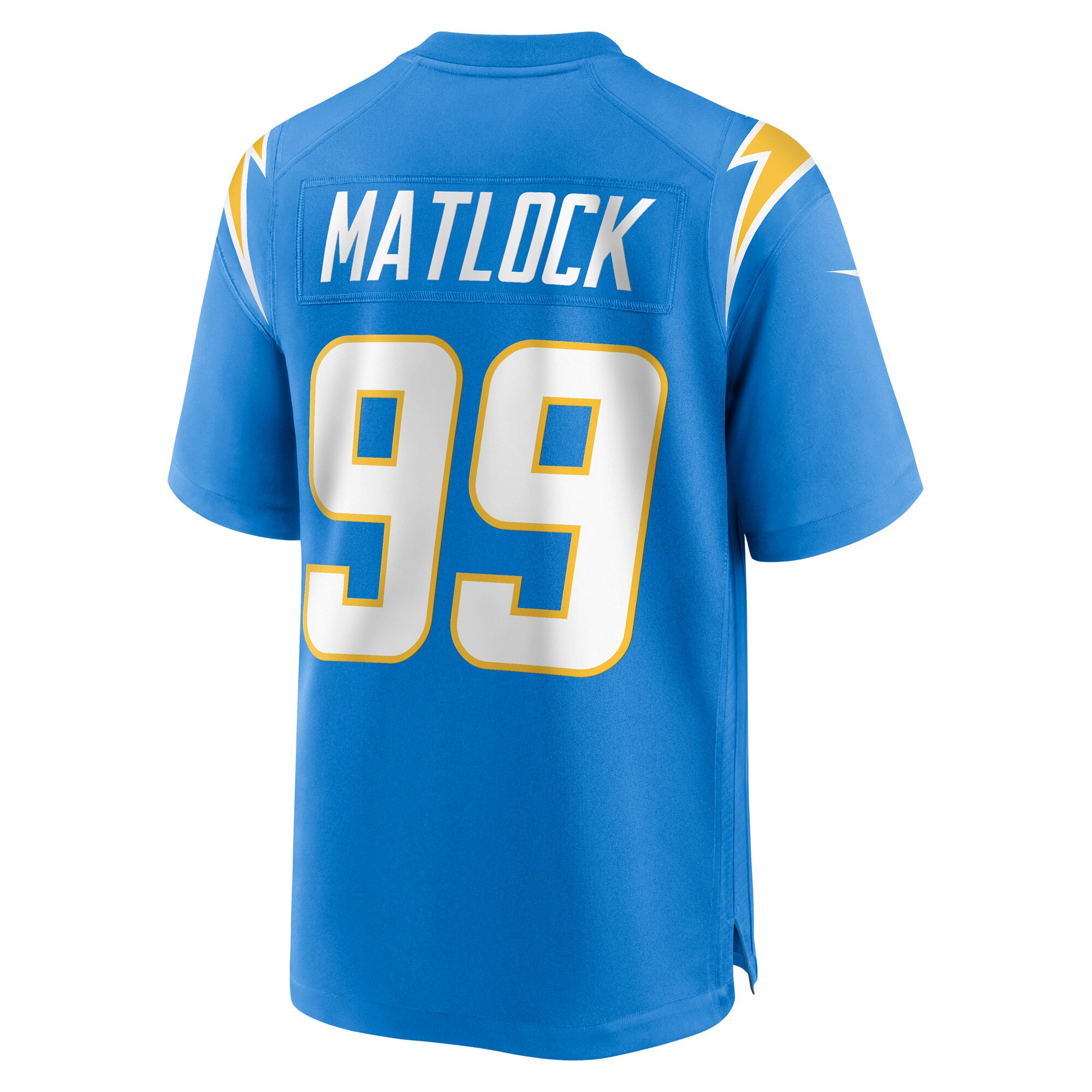 Scott Matlock Los Angeles Chargers Nike Team Game Jersey – Powder Blue - Image 3