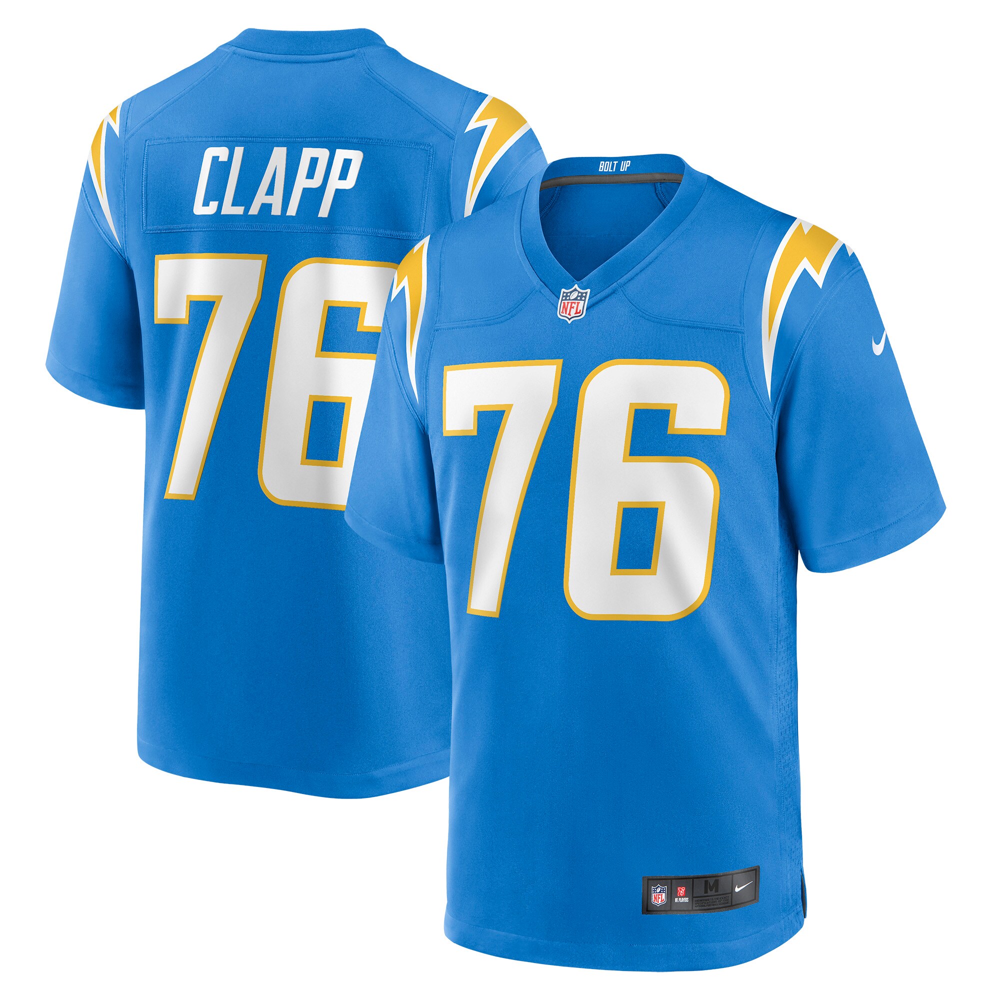 Will Clapp Los Angeles Chargers Nike Game Jersey – Powder Blue