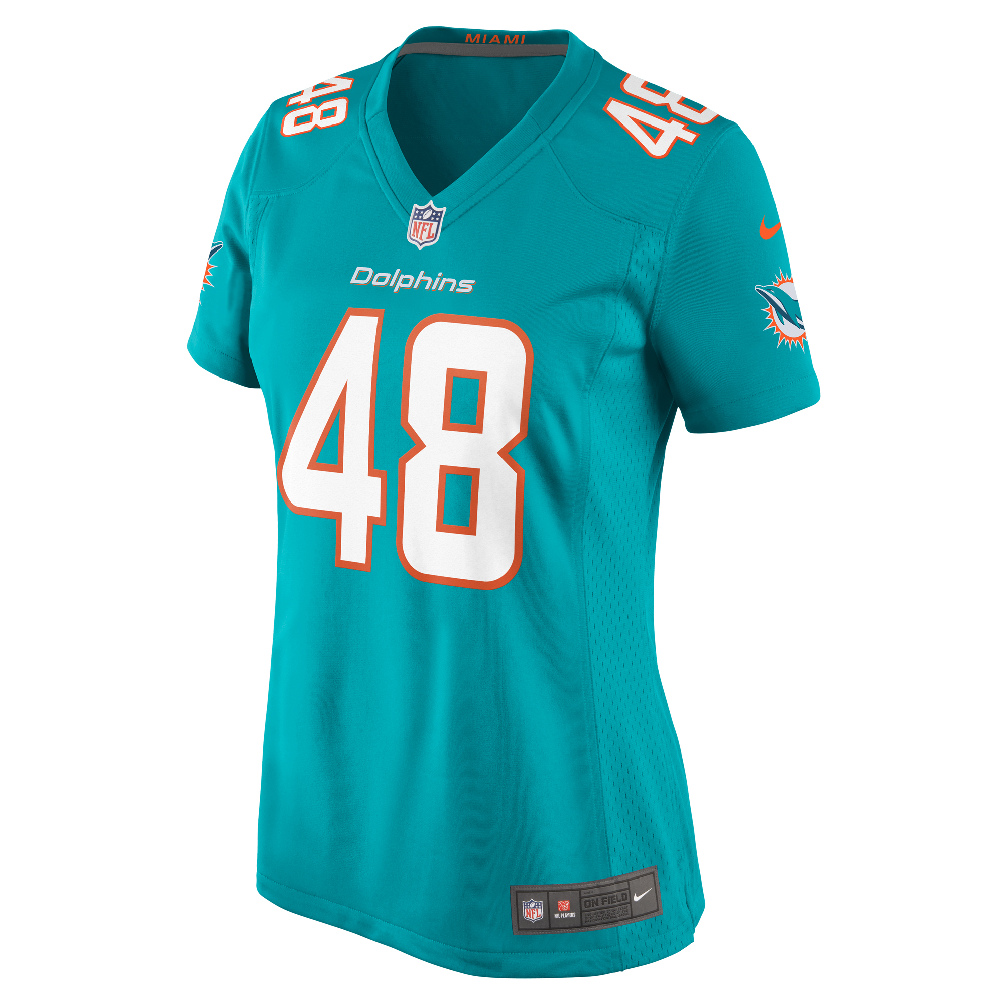 Blake Ferguson Miami Dolphins Nike Women’s Game Jersey – Aqua - Image 2
