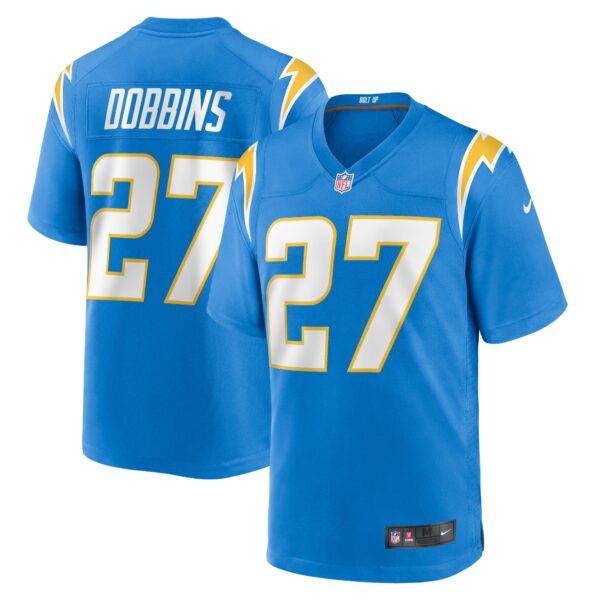 J.K. Dobbins Los Angeles Chargers Nike Team Game Jersey – Powder Blue