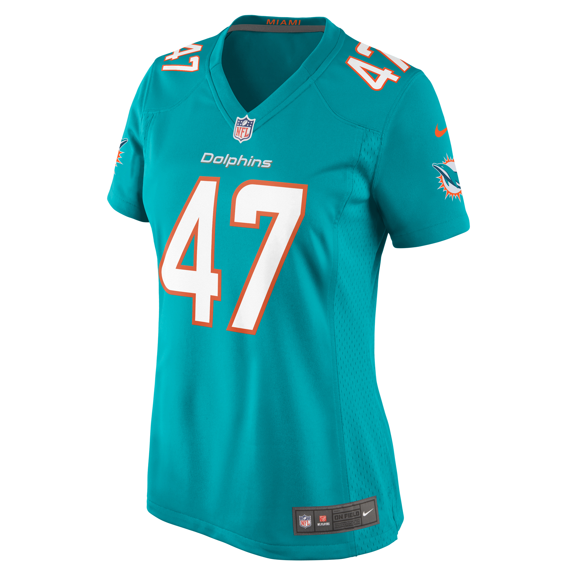 Cam Brown Miami Dolphins Nike Women’s Game Jersey – Aqua - Image 2