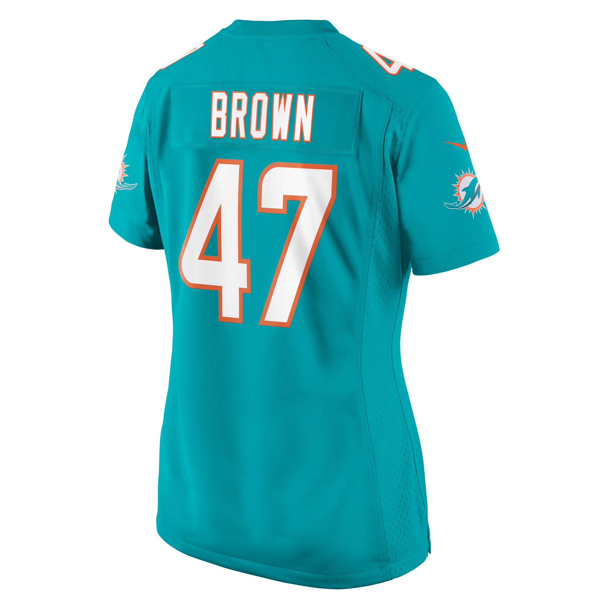 Cam Brown Miami Dolphins Nike Women’s Game Jersey – Aqua - Image 3