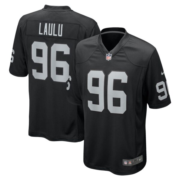 Jonah Laulu Las Vegas Raiders Nike Team Game Jersey – Black