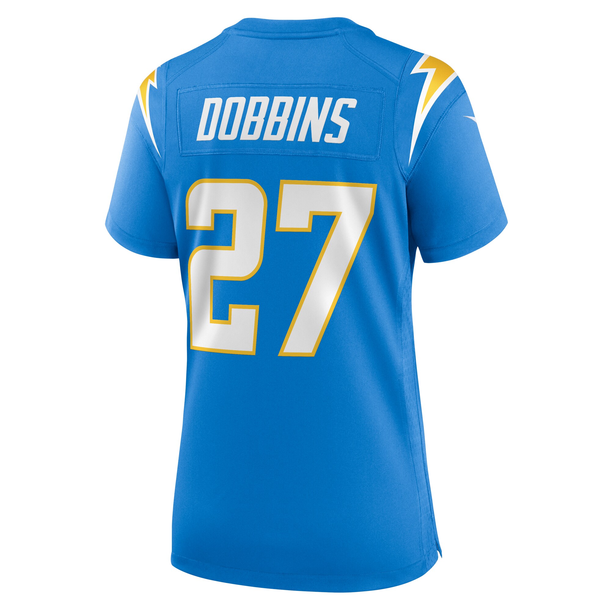 J.K. Dobbins Los Angeles Chargers Nike Women’s Team Game Jersey – Powder Blue - Image 2