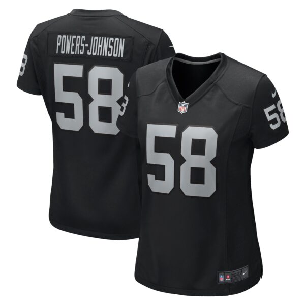 Jackson Powers-Johnson Las Vegas Raiders Nike Women’s Game Jersey – Black
