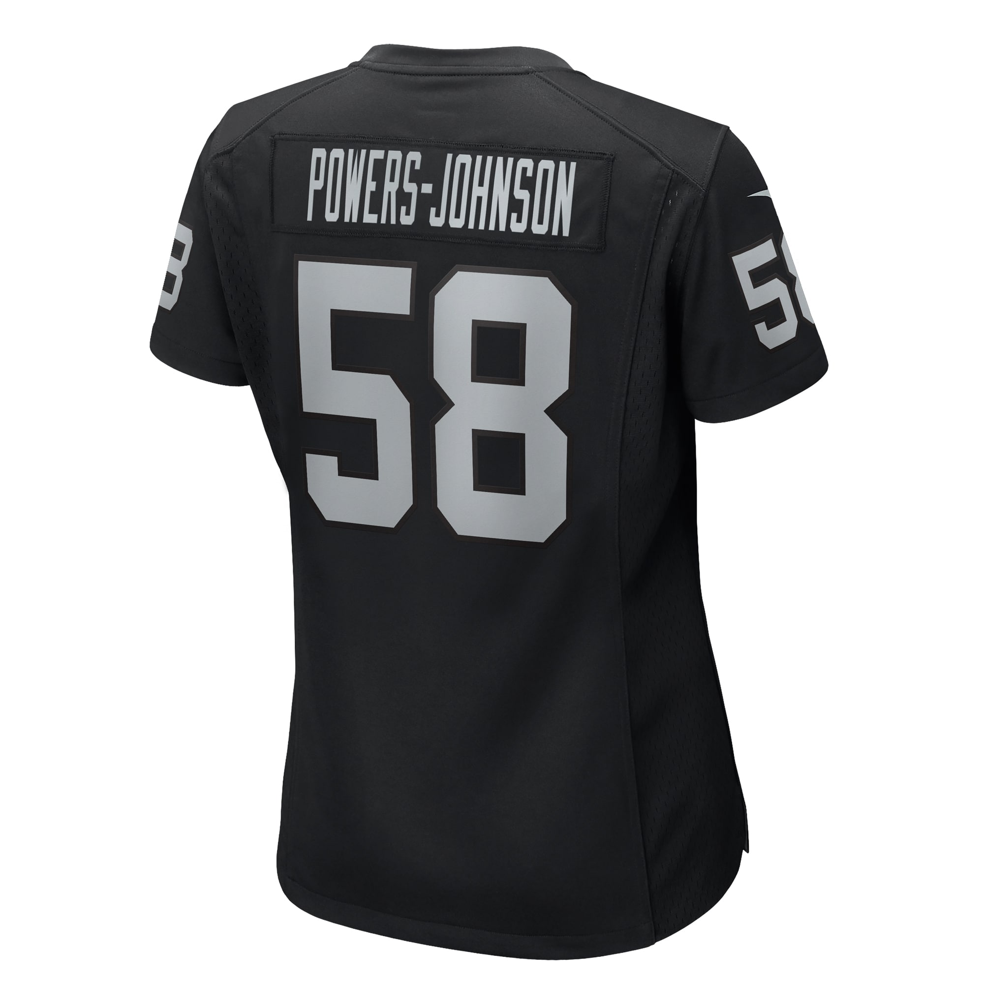 Jackson Powers-Johnson Las Vegas Raiders Nike Women’s Game Jersey – Black - Image 3