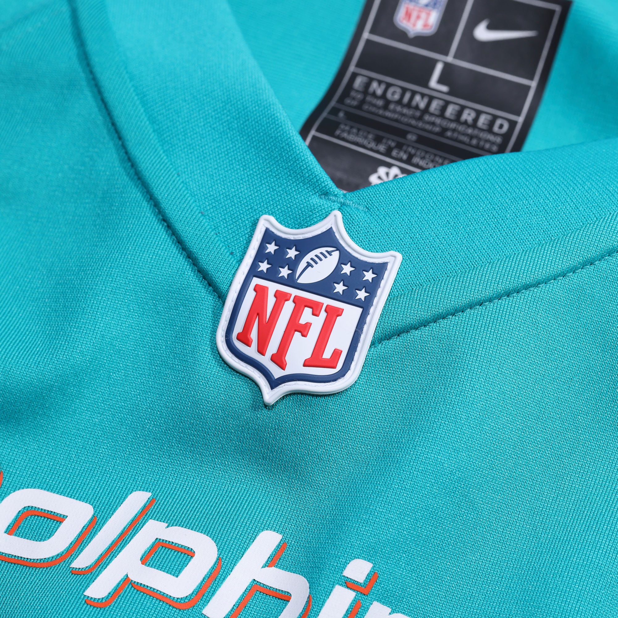 Da’Shawn Hand Miami Dolphins Nike Game Jersey – Aqua - Image 2