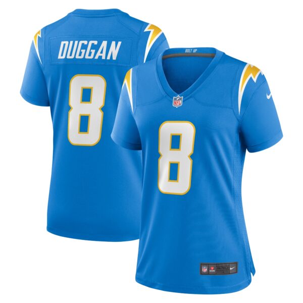 Max Duggan Los Angeles Chargers Nike Women’s Team Game Jersey – Powder Blue