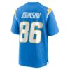 Cornelius Johnson Los Angeles Chargers Nike Team Game Jersey – Powder Blue