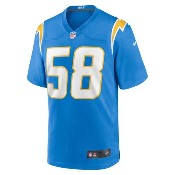 Tae Crowder Los Angeles Chargers Nike Team Game Jersey – Powder Blue