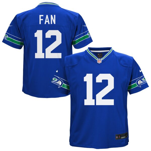 12th Fan Seattle Seahawks Nike Preschool Alternate Game Jersey – Royal